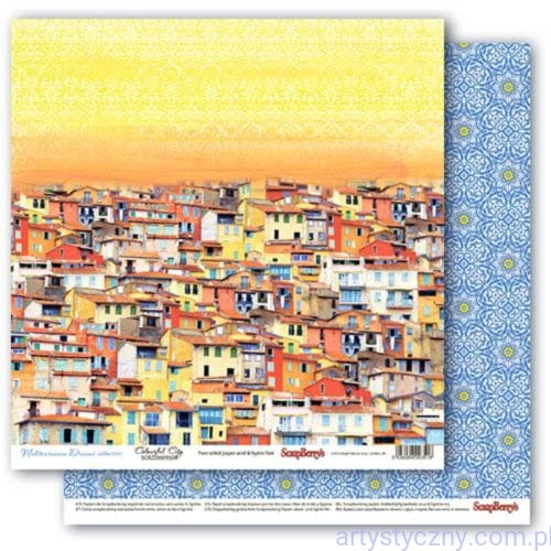 Papier do Scrapbookingu 30x30сm - Śródziemnomorskie Marzenia 04 SCB220609504