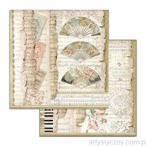 Stamperia Princess Fans & Music 12x12 Inch Paper Sheets (10pcs) (SBB714).jpg