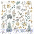 Papier P13 - Christmas Charm 07 - 30x30cm - dodatki do wycinania P13-CHC-07