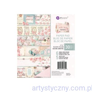 Zestaw papierów 15x15cm - Prima Marketing - With Love - 30ark