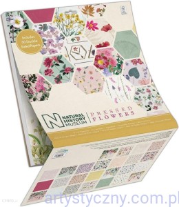 Zestaw papierów Papermania Pressed Flowers 30x30cm - 50ark