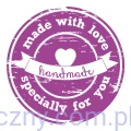 Made with love specially for you - Stempel na Bloczku Woodies Rubber Stamp WE5005