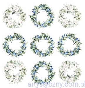 Spacer w Chmurach - Arkusz Wianki do wycięcia 30x30cm - okładka