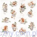 Papier Dwustronny P13 30x30cm - Forest Tea Party 01 P13-FOR-01