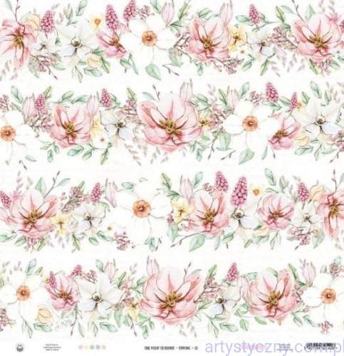 Papier Dwustronny P13 30x30cm - The Four Seasons - Spring 02 P13-SPR-02