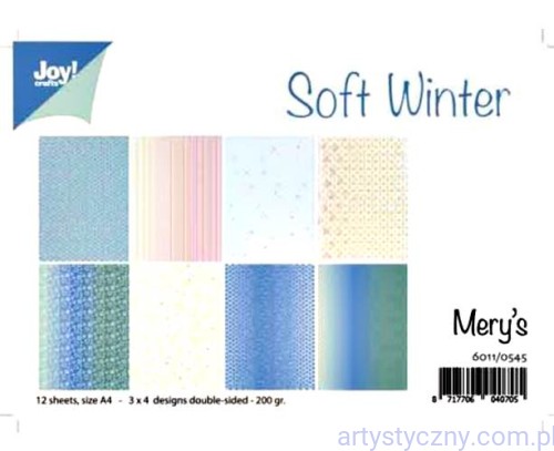 Zestaw papierów do scrapbookingu Joy! Crafts - Soft Winter - 12xA4 - 6011/0545