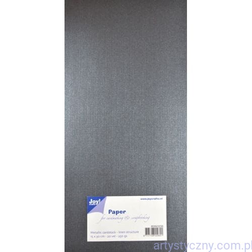 Papier Metaliczny JoyCrafts! 250g STALOWY 20ark - 8099/0238