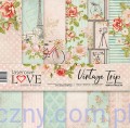 Zestaw papierów 30x30cm - Vintage Trip - Laserowe LOVE LAP17K14