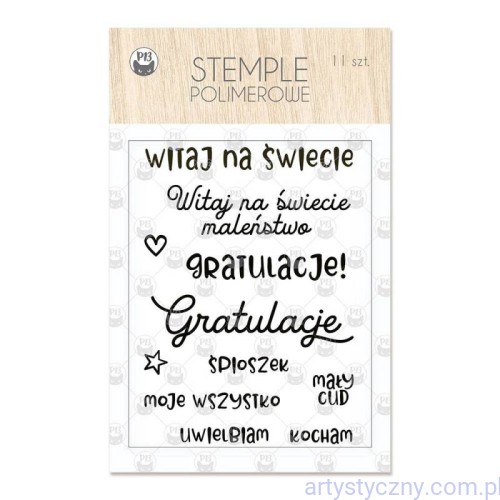Zestaw stempli P13 - polskie napisy Baby Joy - 11szt  P13-BAB-31