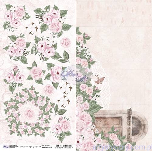 ALT-RG-109 Papier AltairArt - elementy do wycinania - Rose Garden 109