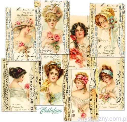 Zestaw papierów Mini do Scrapbookingu M101 - Nostalgia - 24ark