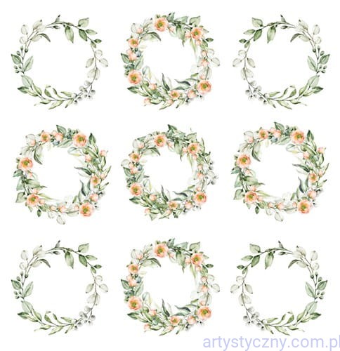 Pierwszy Pocałunek - Arkusz Wianki do wycięcia 30x30cm - okładka PHPP00SET