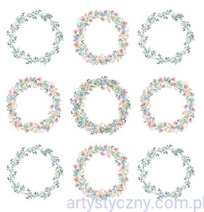 Płatki na Wietrze - papier do scrapbookingu Wianki do wycięcia 30x30cm - okładka