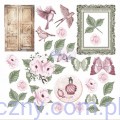 Zestaw papierów do scrapbookingu - Rose Garden - 15x15cm - 28ark ALT-RG-200
