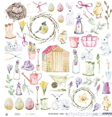 Papier P13 - The Four Seasons - Spring 07B - dodatki do wycięcia P13-SPR-98