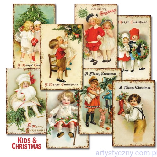 Papiery Mini do Scrapbookingu M113 - Dzieci i Święta - 24ark