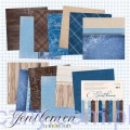 Zestaw papierów do scrapbookingu GENTLEMEN 30x30cm Lemoncraft LEM-GEN-01