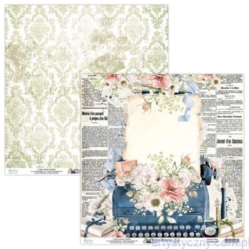 Papier do scrapbookingu Mintay 30x30cm - Written Memories MT-MEM-02