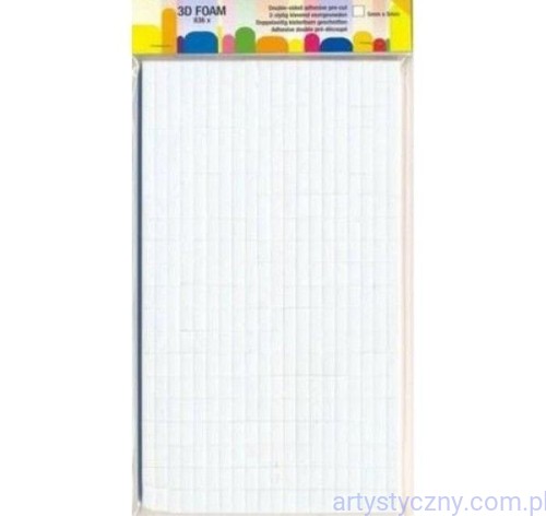 Kostki JEJE - Kostka dystansowa 3D 1mm - 5x5mm - 836 sztuk