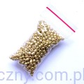 Szklane Koraliki Rokail 4mm - Złote 30g - 400szt