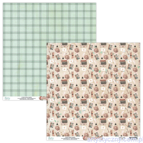 Papier do scrapbookingu Mintay 30x30cm - Love Letters 04