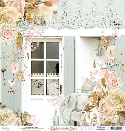Papier do scrapbookingu Mintay 30x30cm - Homemade MT-HOM-01