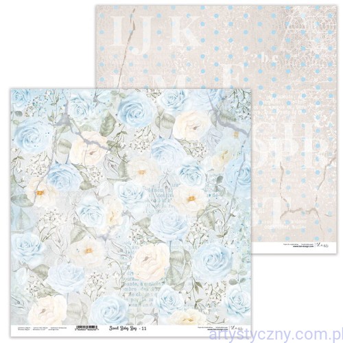 Papier do scrapbookingu 30x30cm - Sweet baby boy 11 - Lexi Design LX-22-55-11