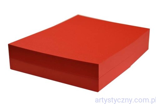 Baza do Kartek - Papier Czerwony 220g Gładki - 10x A4
