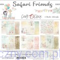 Zestaw papierów do scrapbookingu Craft o'Clock - Safari Friends - 6ark - 20x20cm CC-C50-SFS-07