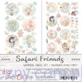 Zestaw etykiet do wycięcia - 2szt - Safari Friends - Craft o'Clock - Digi Label Universal Set  CC-DIGI-PR34