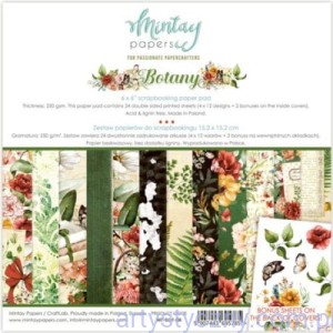 Zestaw papierów do scrapbookingu Mintay - Botany - 15x15cm