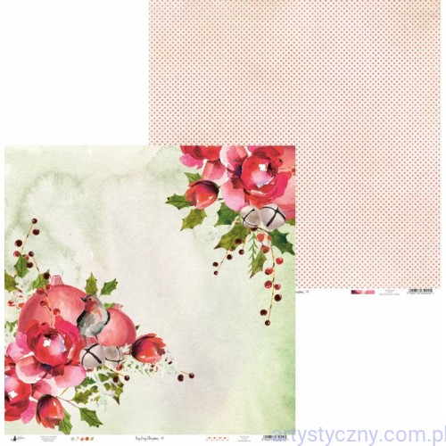 Papier do scrapbookingu P13 30x30cm Boże Narodzenie - Rosy Cosy Christmas 05