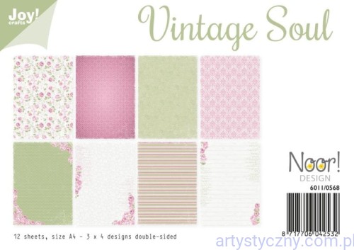 Zestaw papierów do scrapbookingu Joy! Crafts - Vintage Soul - 12xA4 - 6011/0568