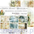 CC-MM16-SHW-09 Zestaw papierów do scrapbookingu Craft o'Clock - Silver Heart Warrior - Mixed Media - 15x15cm