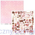 Papier do scrapbookingu Mintay z elementami - Chocolate Kiss - dodatki do wycinania MT-KIS-09