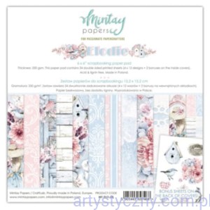 Zestaw papierów do scrapbookingu Mintay - Elodie - 15x15cm