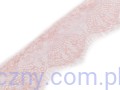 510697 Koronka francuska miękka delikatna 90 mm - 3 metry - Pudrowy róż