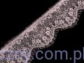 510697 Koronka francuska miękka delikatna 90 mm - 3 metry - Pudrowy róż