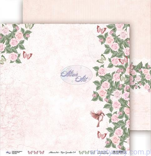 Papier do scrapbookingu AltairArt 30x30cm - Rose Garden ALT-RG-104