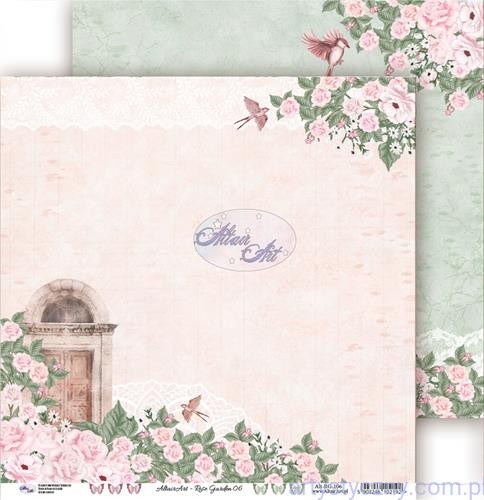 Papier do scrapbookingu AltairArt 30x30cm - Rose Garden ALT-RG-106