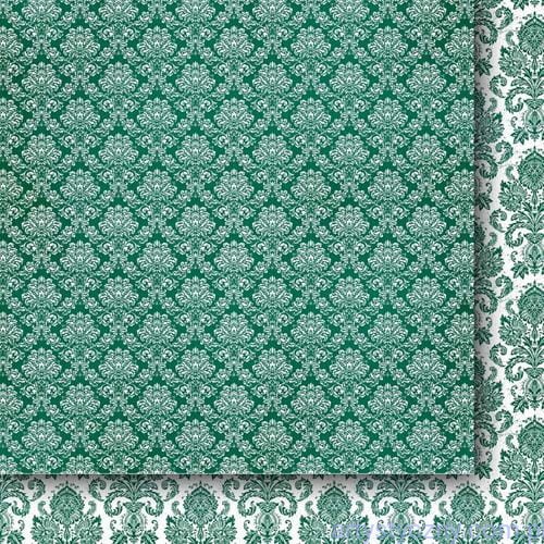 Paper Heaven - Emerald  Lady 03 Szmaragdowa Dama - Papier do scrapbookingu 30x30cm  GPSD03