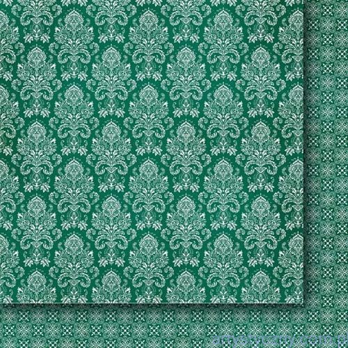 GPSD06 Paper Heaven - Emerald  Lady 06 Szmaragdowa Dama - Papier do scrapbookingu 30x30cm