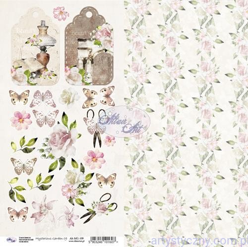 Papier AltairArt - elementy do wycinania - Mysterious Garden ALT-MG-109