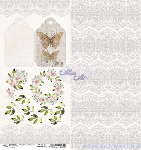 Papier do scrapbookingu AltairArt - elementy do wycinania - Mysterious Garden 14 ALT-MG-114