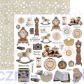 ARTML00 Zestaw papierów do scrapbookingu 13arts - Memory Lane - 30x30cm