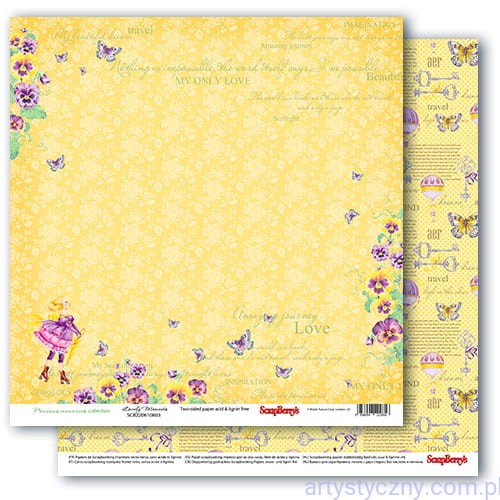 Papier do scrapbookingu - Precious Memories, Lovely Moments - 30x30сm SCB220610803