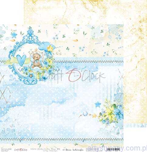 Papier do scrapbookingu Craft o'Clock - 30x30cm - Hello Little Boy 06 CC-C44-HLB-06