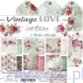 CC-C51-VL-08 Zestaw papierów do scrapbookingu Craft o'Clock - Vintage Love - 15x15cm