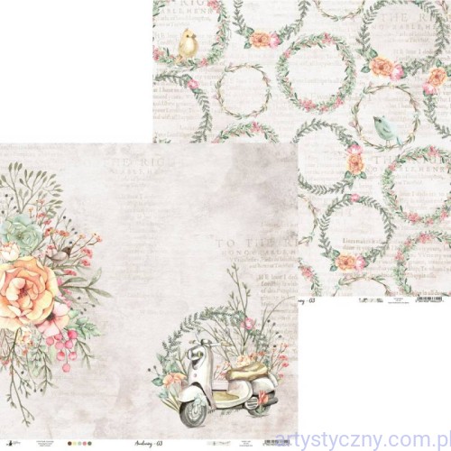 Papier do scrapbookingu P13 30x30cm - Awakening 03 na Wielkanoc