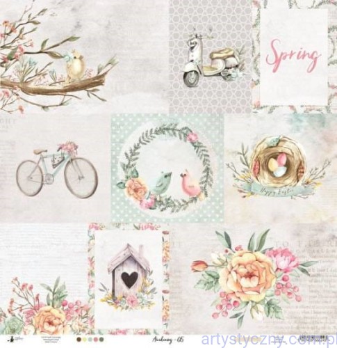 Papier do scrapbookingu P13 30x30cm - Awakening 05 na Wielkanoc